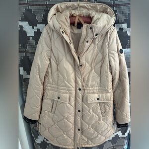 French Connection Quilted Puffer Jacket - Cream